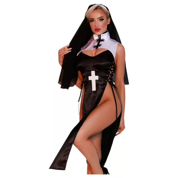 JSY 085 - nunina obleka (črna)