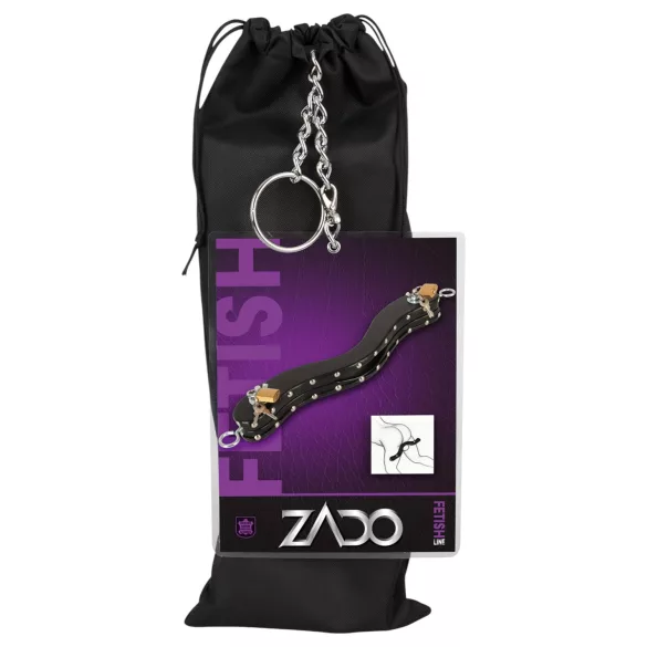 ZADO - usnjena sramna klada za moda (črna)
