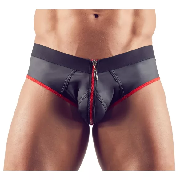 Svenjoyment - moške jockstrap spodnjice z odprtino - črna - M