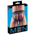 Svenjoyment - moške odprte spodnjice jockstrap - črna/modra - M