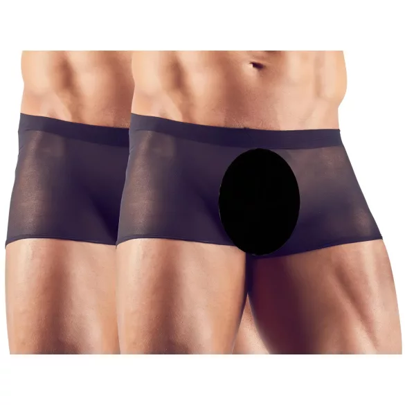 Svenjoyment - prozorne boksarice set - črna - 2-delni - S-L