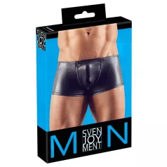 Svenjoyment - moške boksarice z zadrgo - črne - M