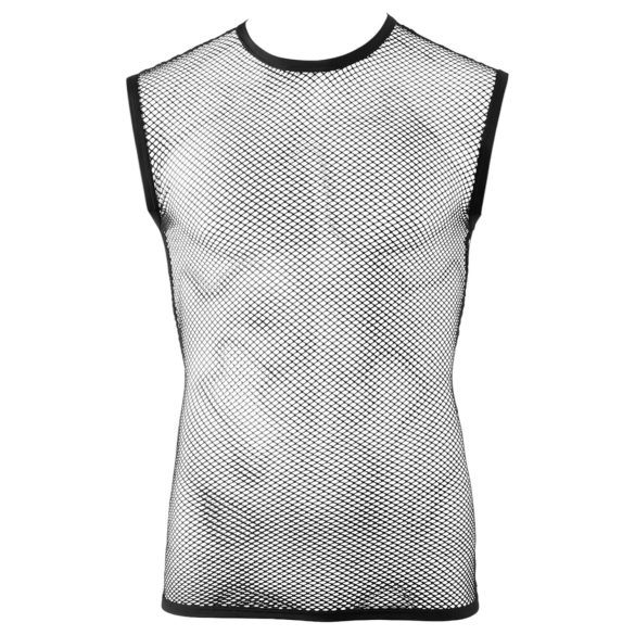 Svenjoyment - moška mrežasta majica - črna