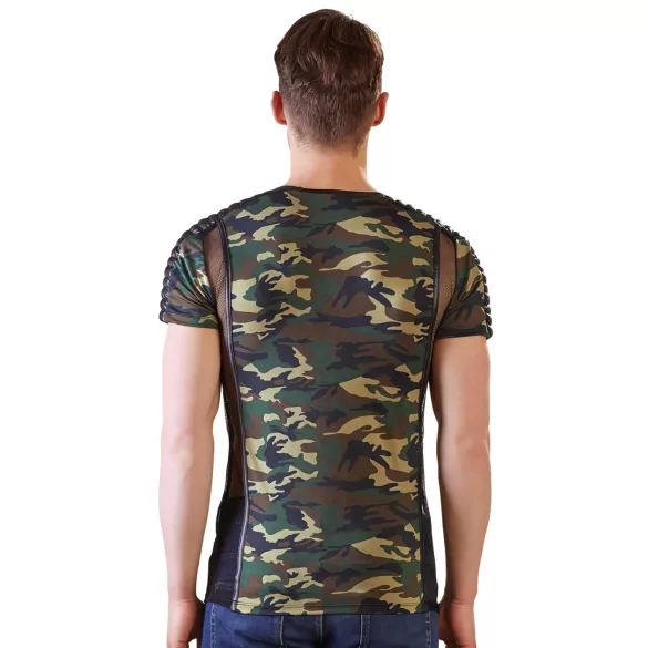 NEK - moška majica s kamuflažnim vzorcem (zelena-rjava) - 2XL