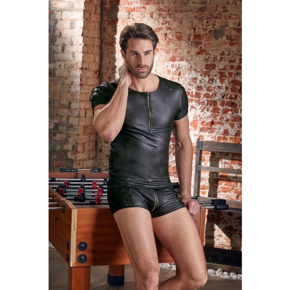 NEK - mat črna moška majica s kratkimi rokavi - L