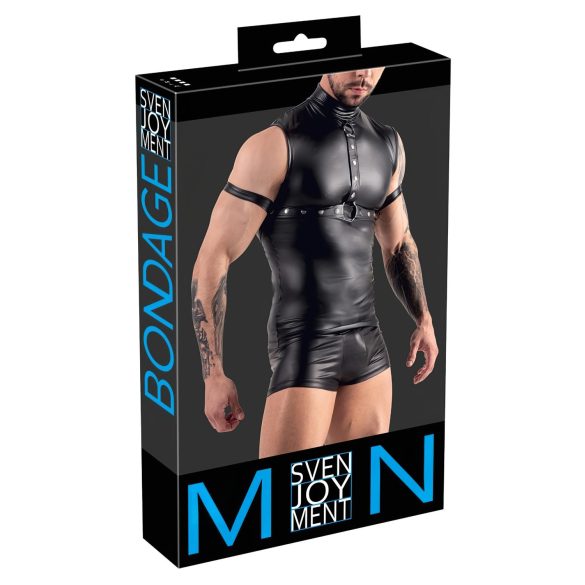 Svenjoyment - zapeljiv brezrokavnik za moške (črna) - M