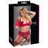Cottelli Plus Size - prilagodljiv dvojček spodnjega perila (rdeča) - 90D/XL