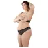 Cottelli Plus Size - komplet perilo z biseri - črna - 3XL