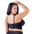 Cottelli Plus Size - čipkasti modrček s trakovi (črna) - 95E