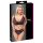 Cottelli Plus Size - Prosojni vzorčasti nedrček komplet (vijoličen) - 2XL