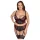Cottelli Plus Size - nastavljiv nedrček komplet (rdeč) - 90C/XL