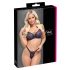 Cottelli Party - črni čipkasti nedrček set - 85C/L