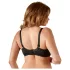 Cottelli Plus Size - dvigovalec prsi - črna - večja velikost - 95D