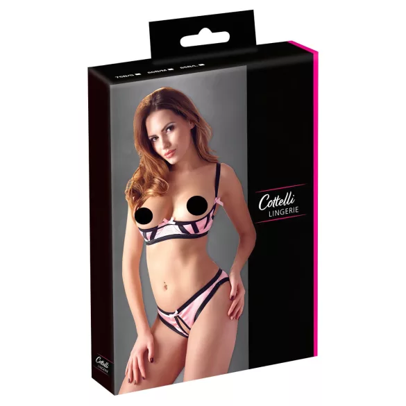 Cottelli - komplet pas za dvig prsi - črtast - 80B/M