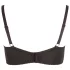 Cottelli Plus Size - podložen modrc z oporo - črna - 95E