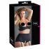 Cottelli Plus Size - podložen modrc z oporo - črna - 95E