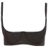 Cottelli Plus Size - podložen modrc z oporo - črna - 95F