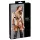 Cottelli Bondage - bleščeč bikini oprsnica - črna - M
