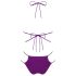 Obsessive Balitta - sijajni bikini z ovratnikom (vijoličen) - L