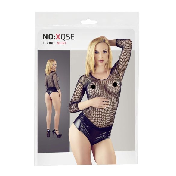 NO:XQSE - Ženski mrežasti top - črn (S-L)