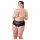 Cottelli Plus Size - odprte hlačke - čipka, perle, črna - XL