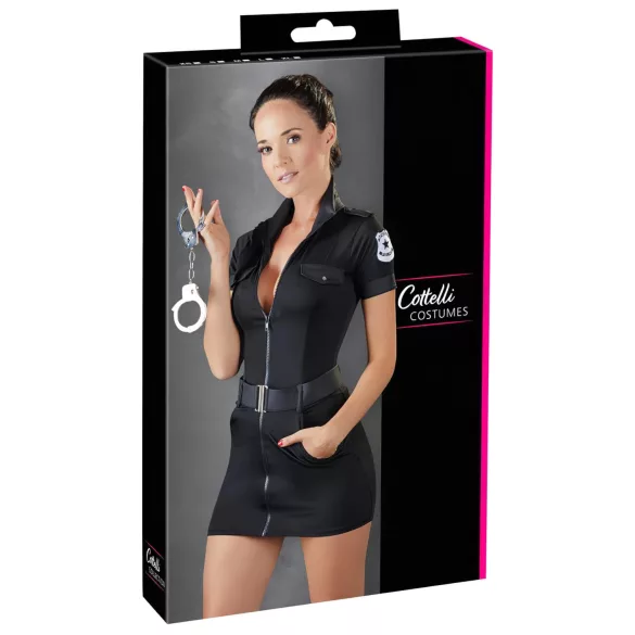 Cottelli Police - kostum policistke - črna obleka - L
