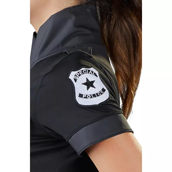 Cottelli Police - kostum policistke - črna obleka - L