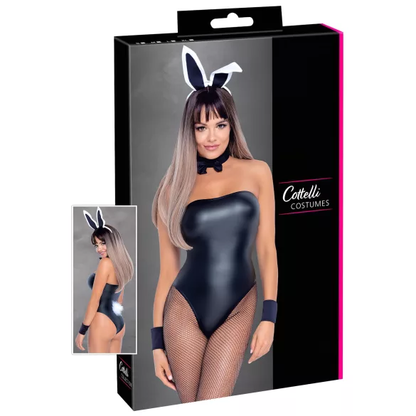 Cottelli Bunny - seksi zajčica kostum - svetleč, 5-delni komplet - L