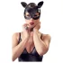 Bad Kitty - mačja maska iz umetnega usnja s kristali - črna (S-L)