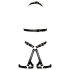 Bad Kitty odprti črni body harness