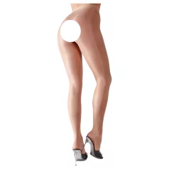 Cottelli - svilnato sijoče seksi nogavice (natur) - XL