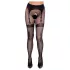 Cottelli Legwear - samostoječe odprte nogavice - črne - S-L