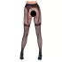 Cottelli Legwear - samostoječe odprte nogavice - črne - S-L