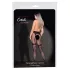 Cottelli Legwear - samostoječe odprte nogavice - črne - S-L