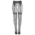 Cottelli Legwear - samostoječe odprte nogavice - črne - S-L