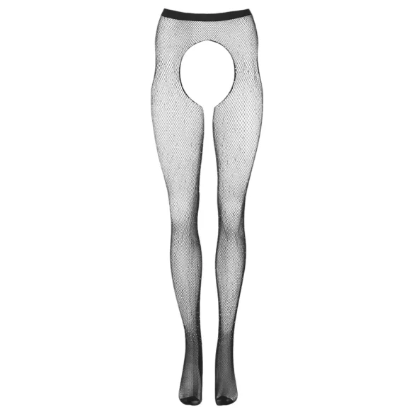 Cottelli Legwear - odprte sijoče nogavice - črne (S-L)