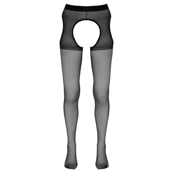 Cottelli - odprte (crotchless) hlačne nogavice (črne)