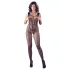 NO:XQSE - mrežasti catsuit brez rokavov - odprt - črna - S-L