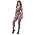 NO:XQSE - mrežasti catsuit brez rokavov - odprt - črna - S-L