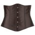 Cottelli Plus Size - črn satenasti steznik - 2XL