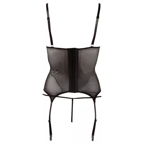 Cottelli - prosojna majica s svetlečimi črtami - črna - L