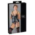 Cottelli Bondage - sijajni dvigovalec prsi s lisicami (črn) - XL