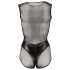 Cottelli - sijoč mrežasti body (črna) - M