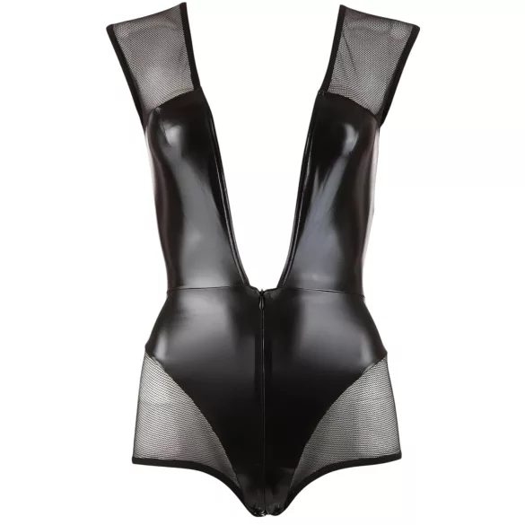 Cottelli - nečasto body - sijoč videz - črna - XL