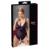 Cottelli Plus Size - čipkast body - črna - večja velikost - XXL