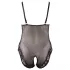 Cottelli Plus Size - čipkast body - črna - večja velikost - XXL