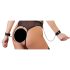 Cottelli Bondage - Odprt body z verigami (črna) - XL