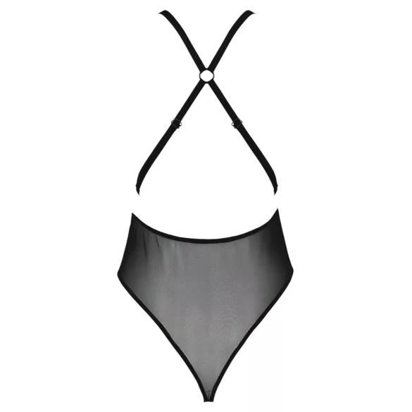 Passion Eco Zinnia - body iz čipke (črno)