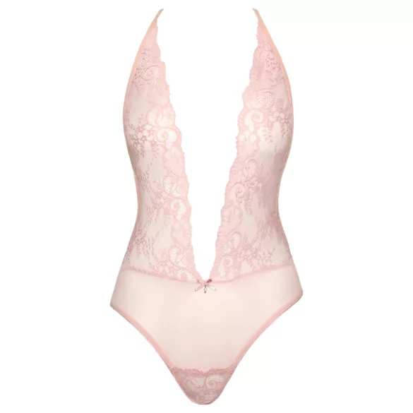 Kissable - bodi iz čipke - roza - L/XL