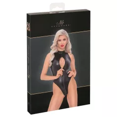 Noir - bodi z vzorcem kačje kože (črna) - XL